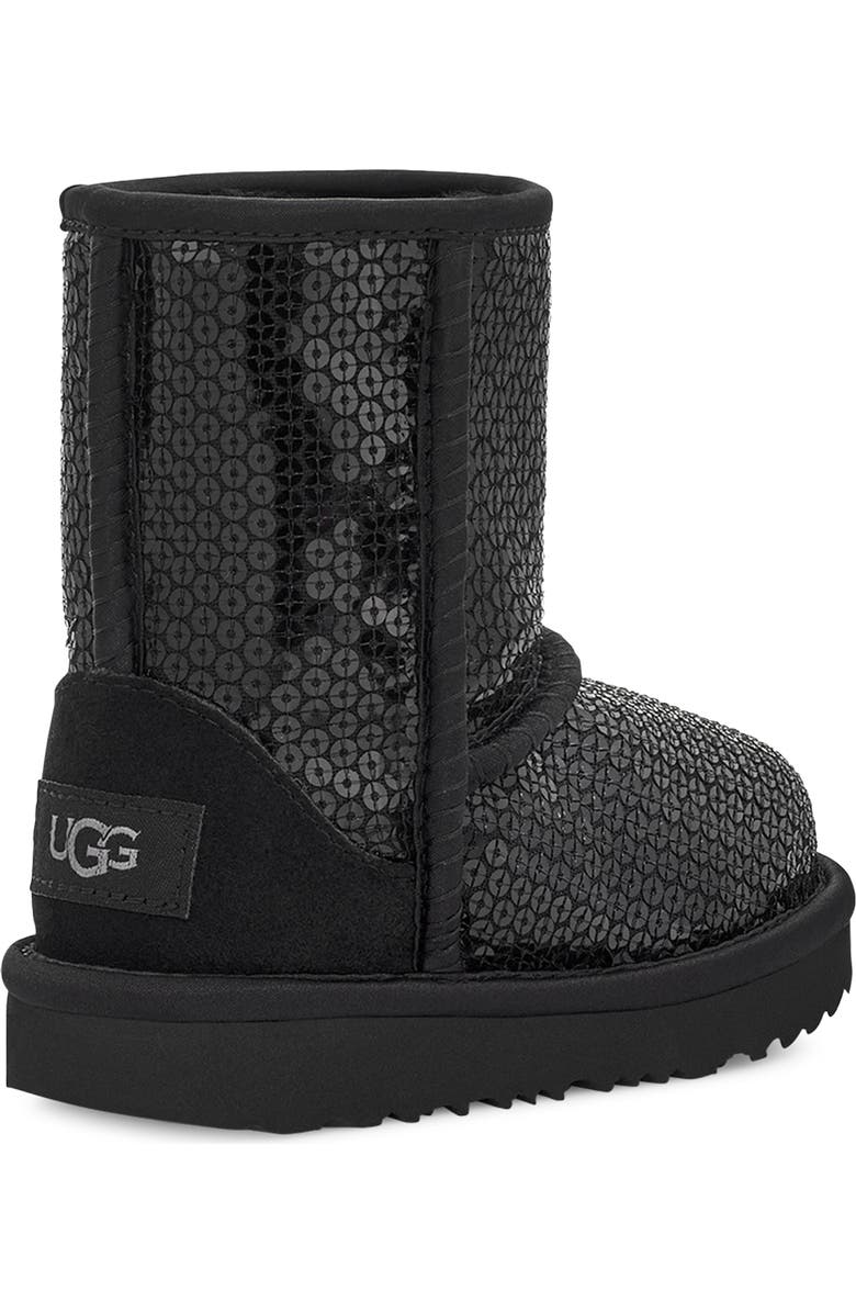 UGG<sup>®</sup> Kids' Chunky Sequin Classic Water Resistant Short Boot, Alternate, color,