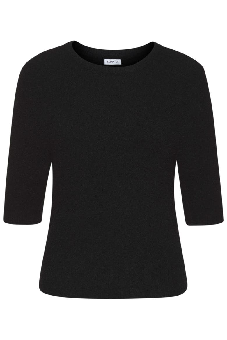 Elbow Length Sleeve Sweater, Alternate, color, Black