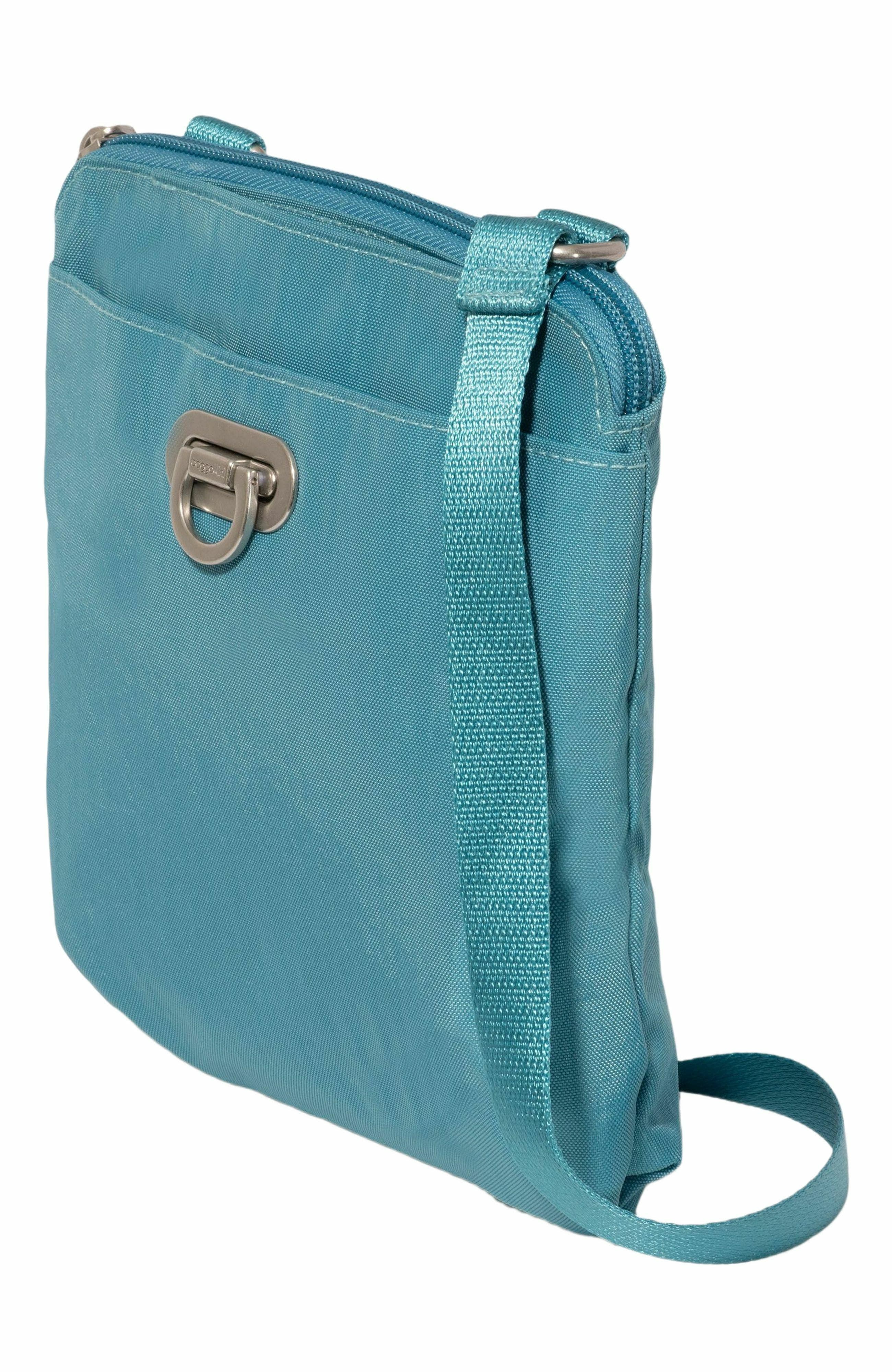 BAGGALLINI Coastal Flip Lock Mini Crossbody, Alternate, color, Seaside Blue