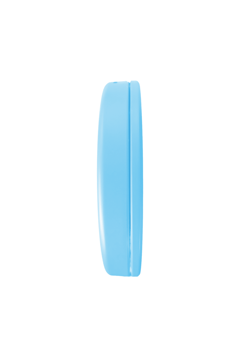 Cinderella Compact Mirror with LED Light and Wireless Power Bank Charging Base, Alternate, color, Blue