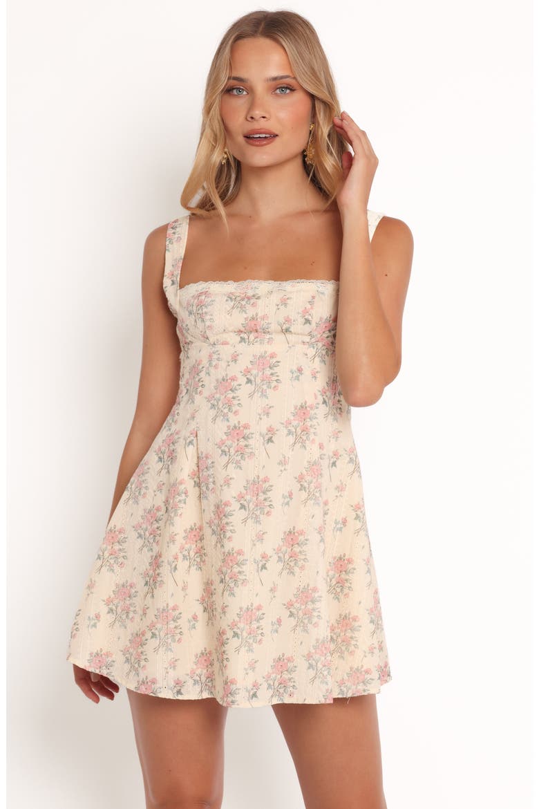 Finnegan Fit & Flare Minidress, Alternate, color, FLORAL