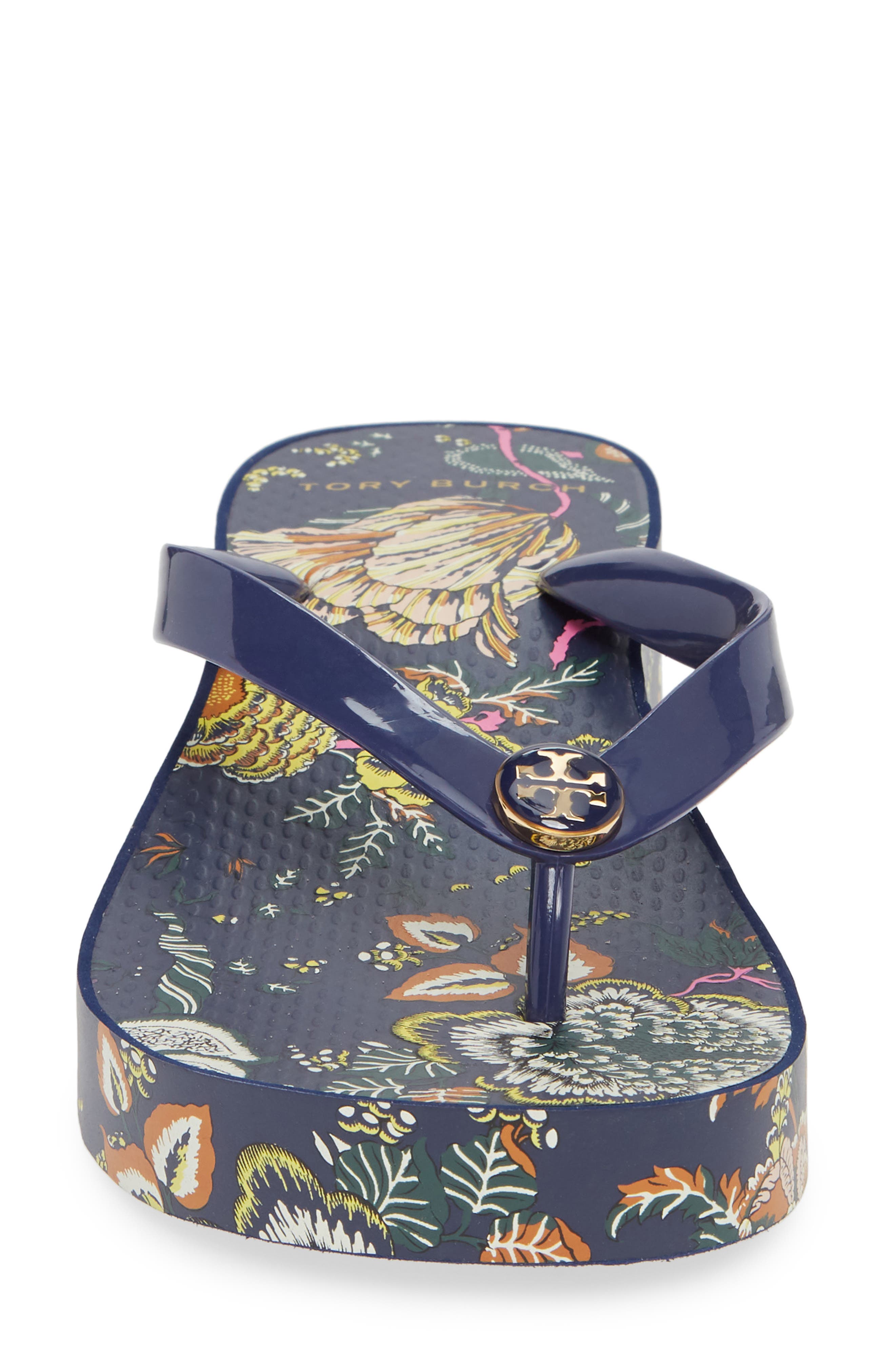 Wedge Flip Flop, Alternate, color, MONTAUK NAVY