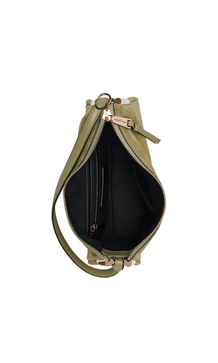 KARL LAGERFELD PARIS Valerie Crossbody, Alternate, color, Olive