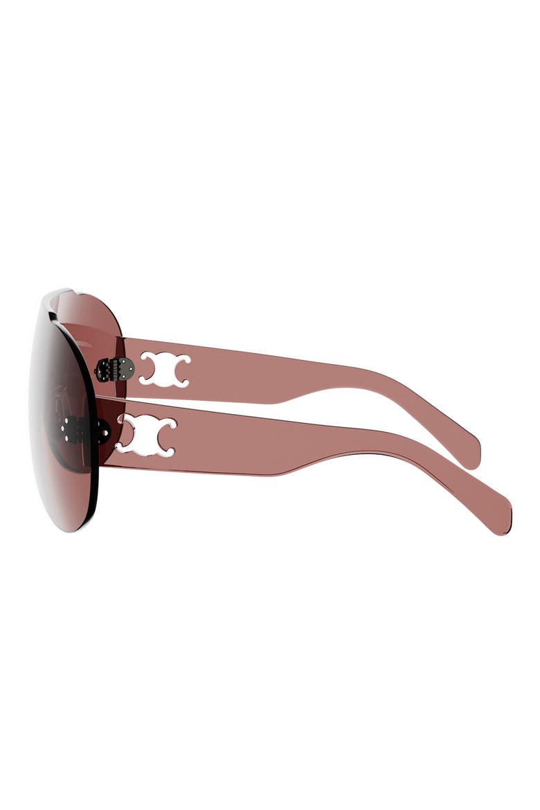 Dfil 130mm Shield Mask Sunglasses, Alternate, color, SHINY BORDEAUX / BORDEAUX