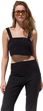 Gottex Beach Life Terra Square Neck Crop Top Cover-Up