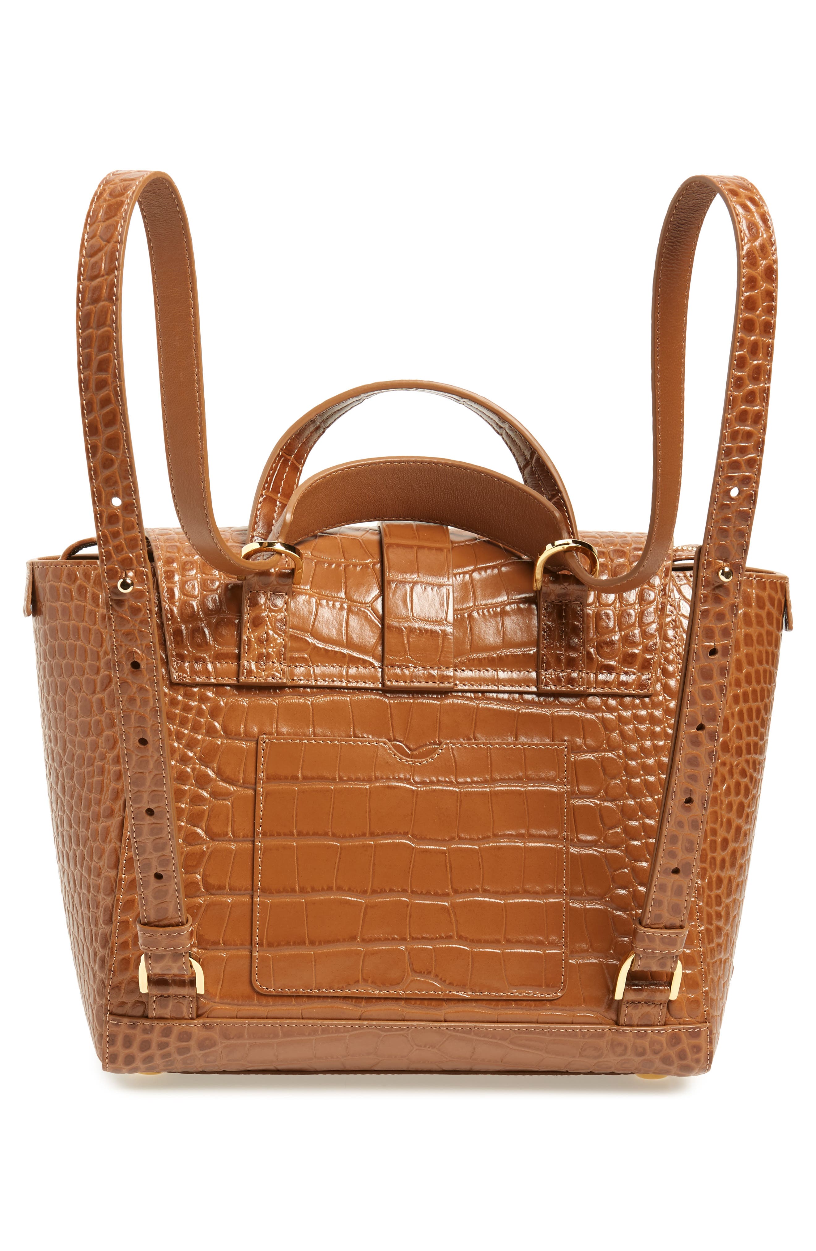 Midi Maestra Leather Satchel, Alternate, color, CHESTNUT