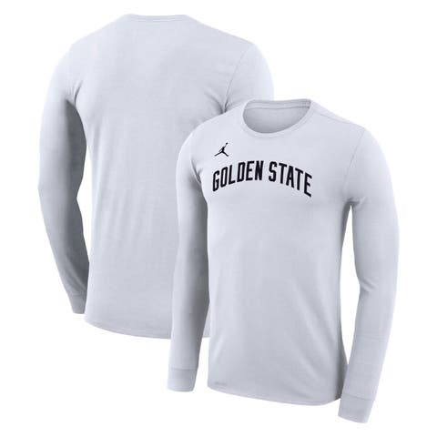 Unisex Jordan Brand White Golden State Warriors Statement Edition Legend Performance Long Sleeve T-Shirt