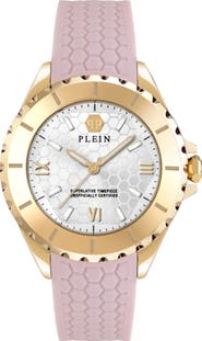 PHILIPP PLEIN Heaven Silicone Strap Watch, 38mm