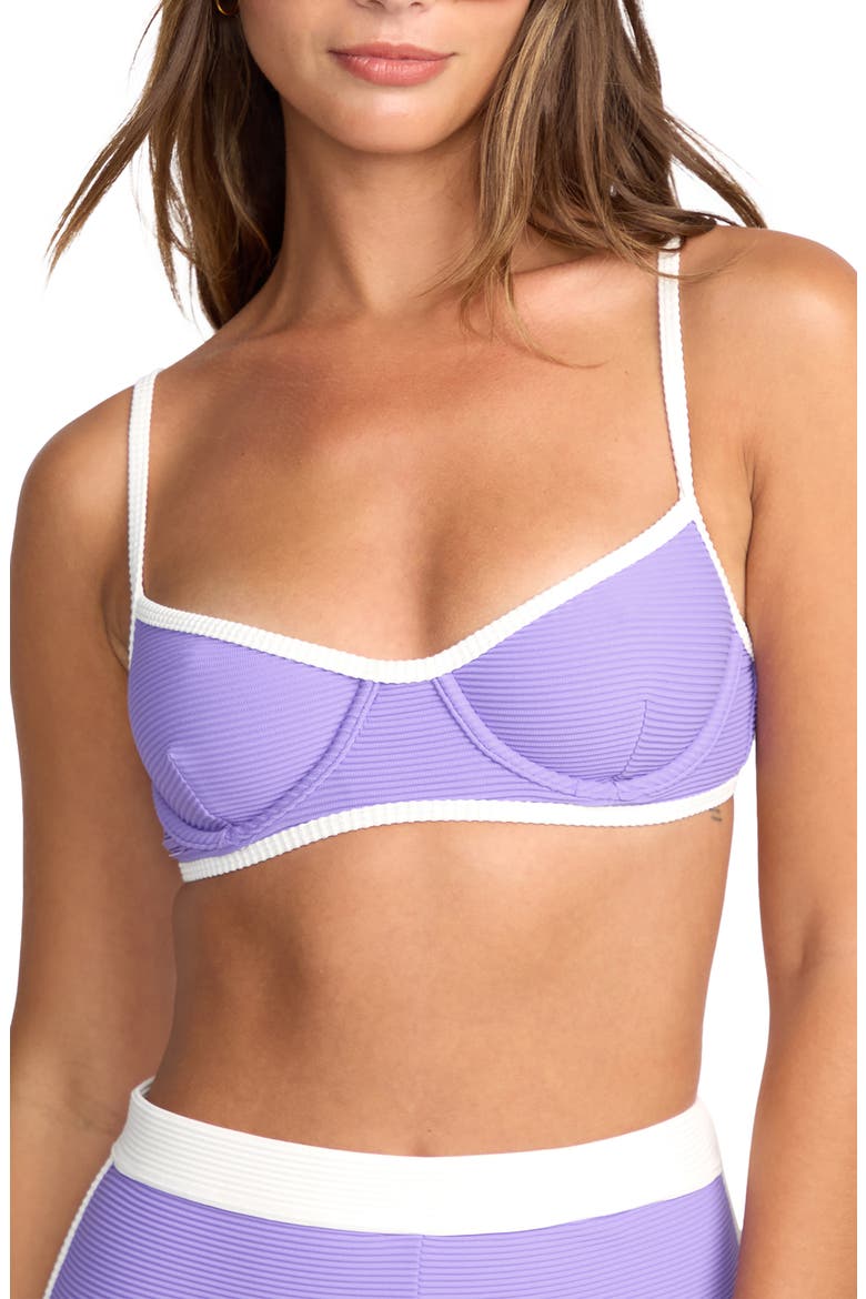 Tanlines Tami Underwire Bikini Top, Main, color, PURPLE PUNCH