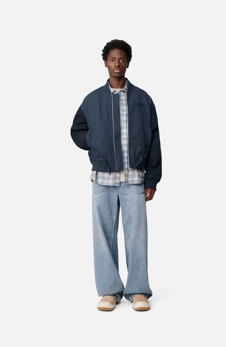 Axel Arigato Archer Bomber Jacket, Alternate, color, Navy