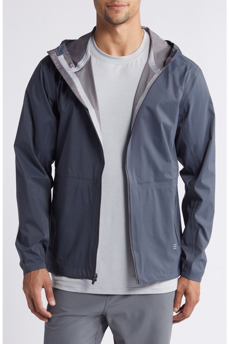 Cloudshield Waterproof Hooded Rain Jacket, Main, color, STORM CLOUD