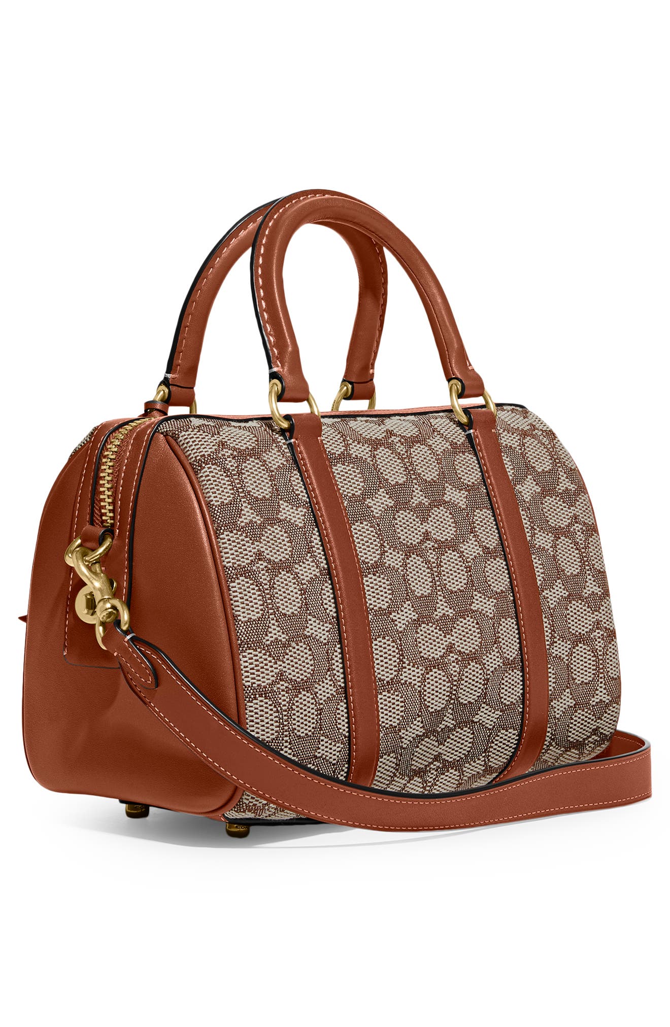 COACH Ruby Signature Jacquard Satchel, Alternate, color, 