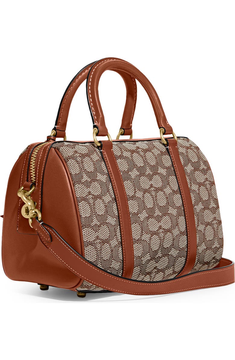 COACH Ruby Signature Jacquard Satchel, Alternate, color,