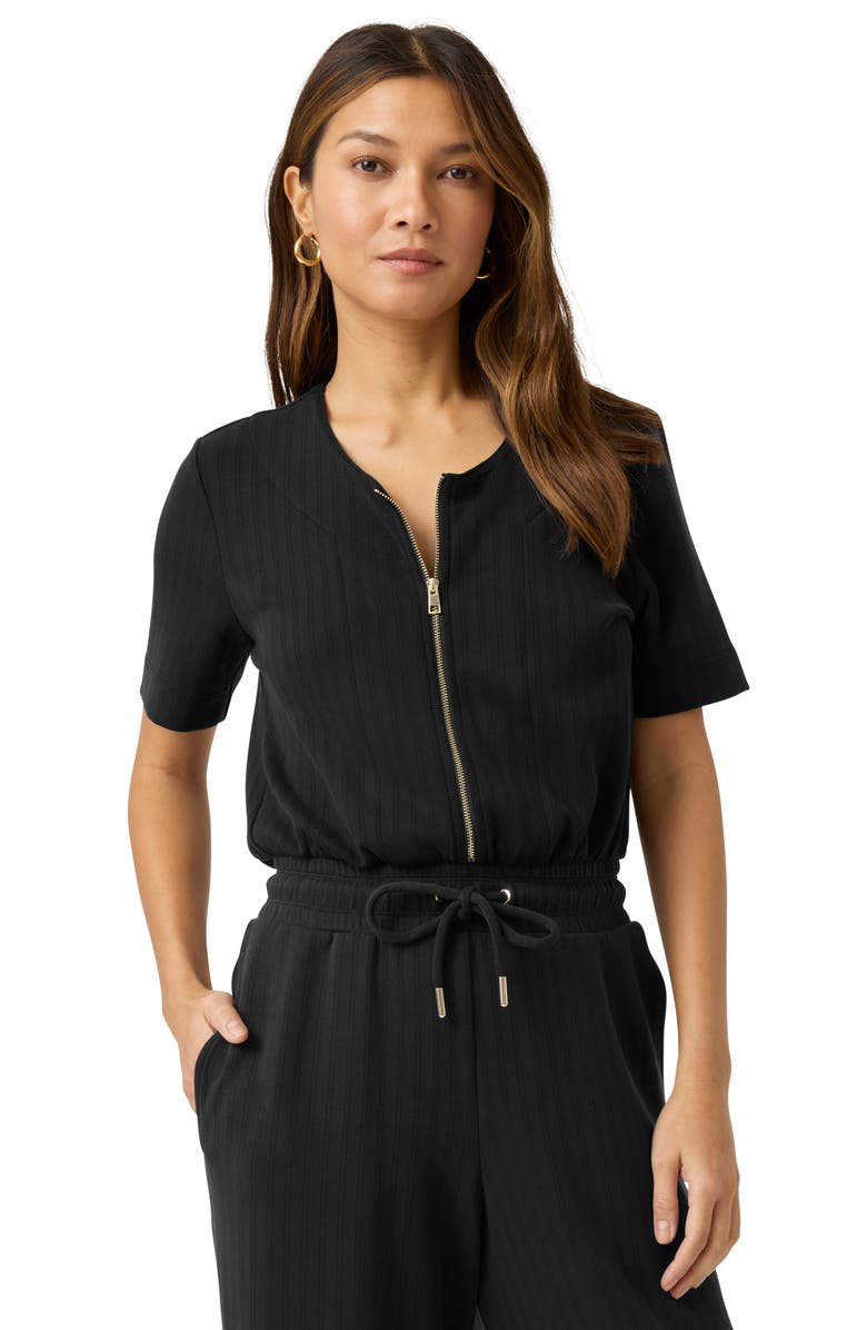 Splendid x @cellajaneblog Rib Scuba Knit Jumpsuit, Alternate, color,