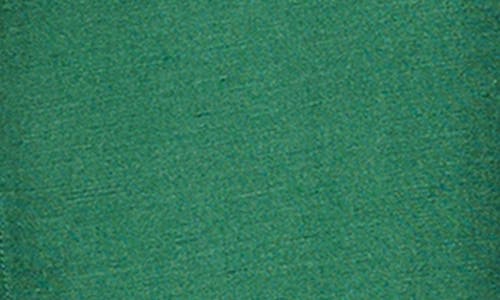 Mango Band Collar Linen Blend Button-up Shirt In Green