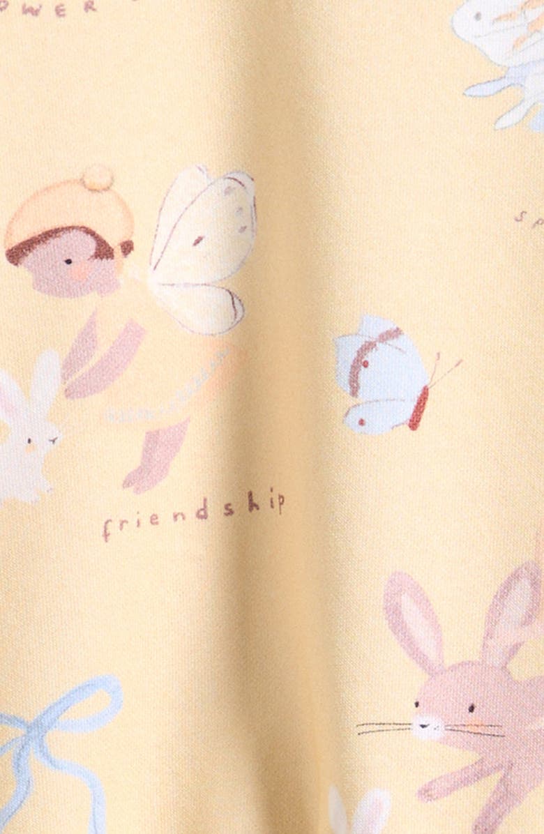 NEXT Kids' Fairy Sweatshirt & Flared Leggings Set, Alternate, color, Beige/ Blue Multi