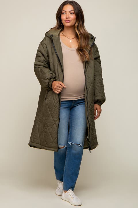 Quilted Long Puffer Jacket
