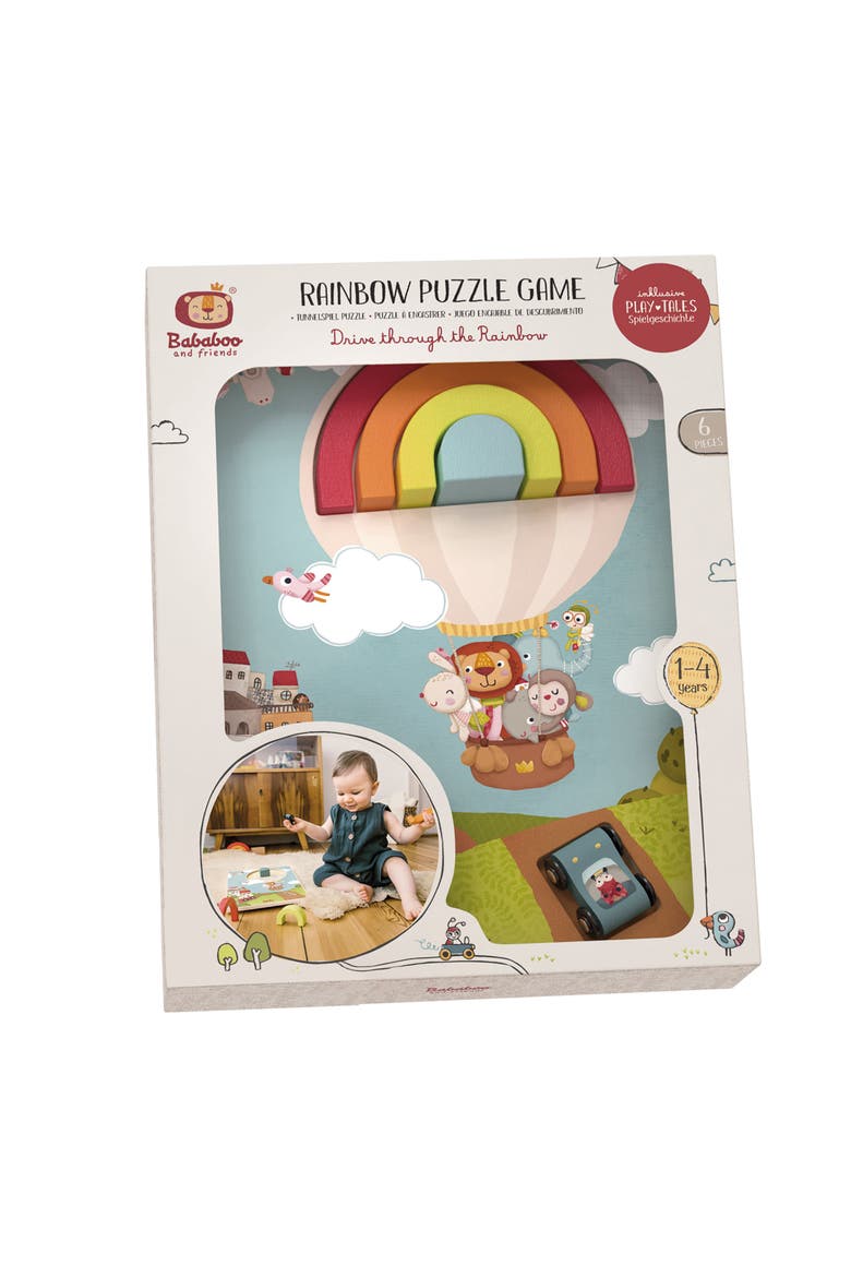 Drive Through the Rainbow Puzzle Game, Alternate, color, Multi / Blue
