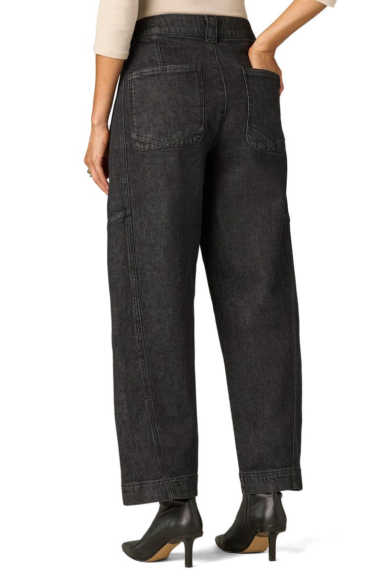 Skyrise High Waist Barrel Jeans, Alternate, color, WASHED BLACK ARTISANAL