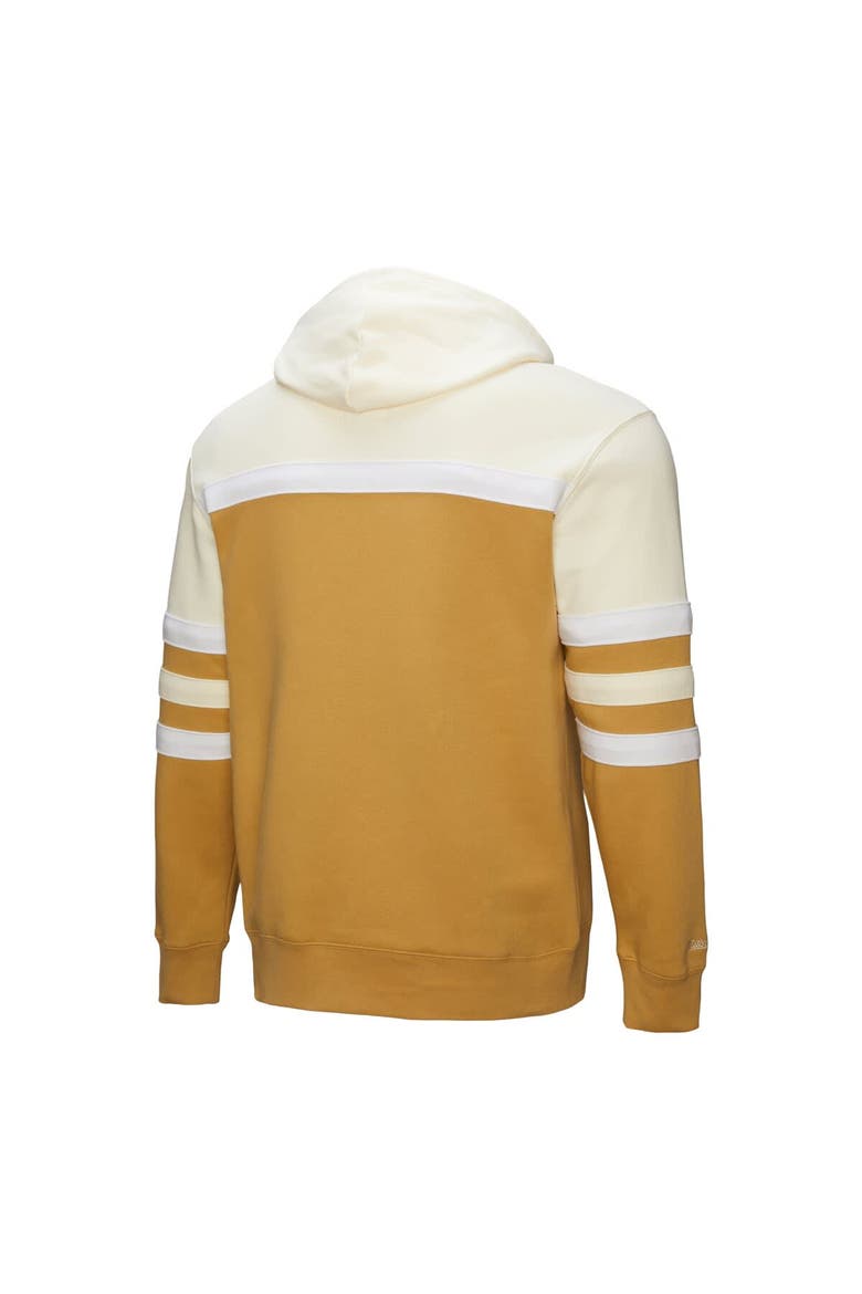 Men's Mitchell & Ness Tan/Cream Baltimore Orioles Head Coach Pullover Hoodie, Alternate, color, Tan