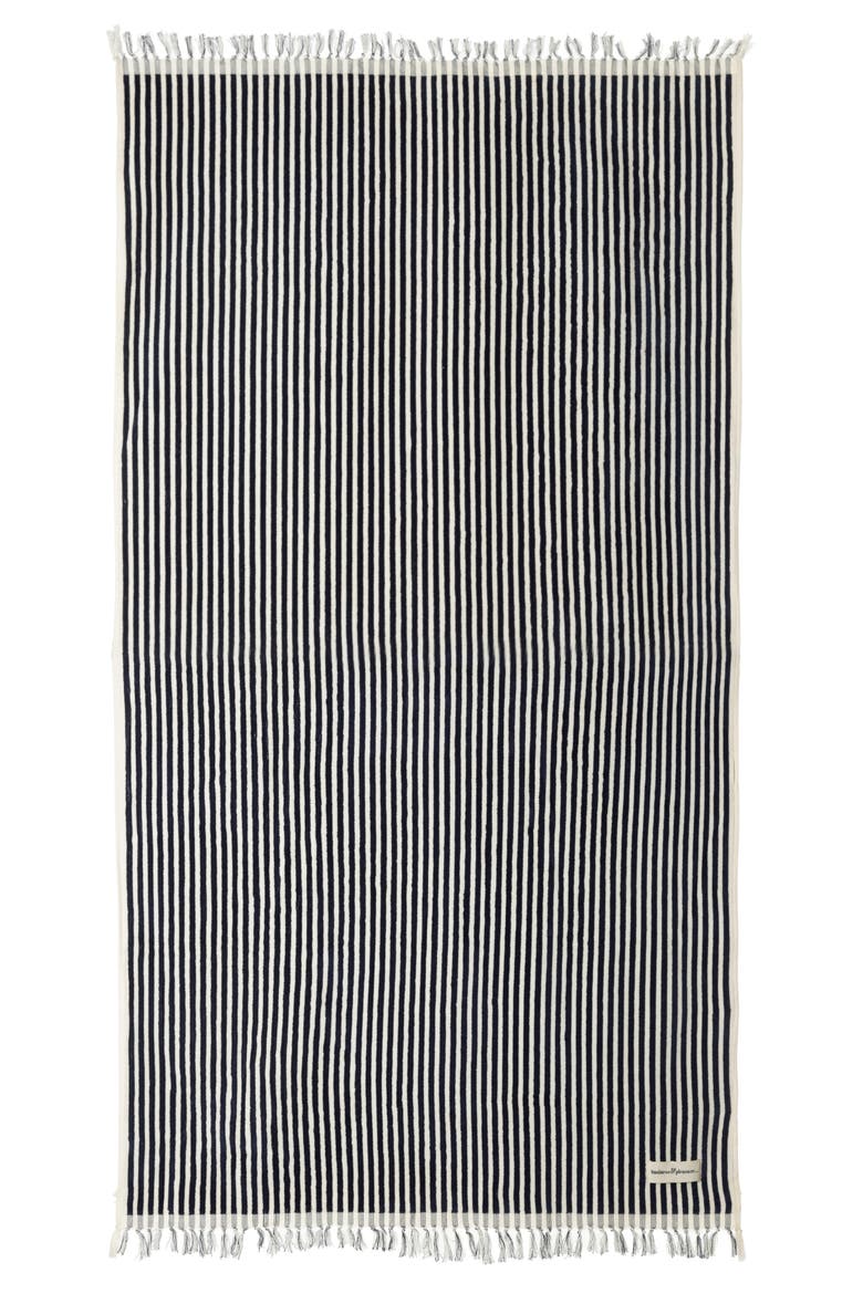 The Beach Towel, Main, color, LAURENS NAVY STRIPE
