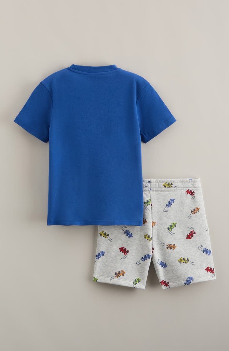 Tucker + Tate Kids' Graphic T-Shirt & Shorts Set, Alternate, color, Blue Fast Lane- Grey Race Cars
