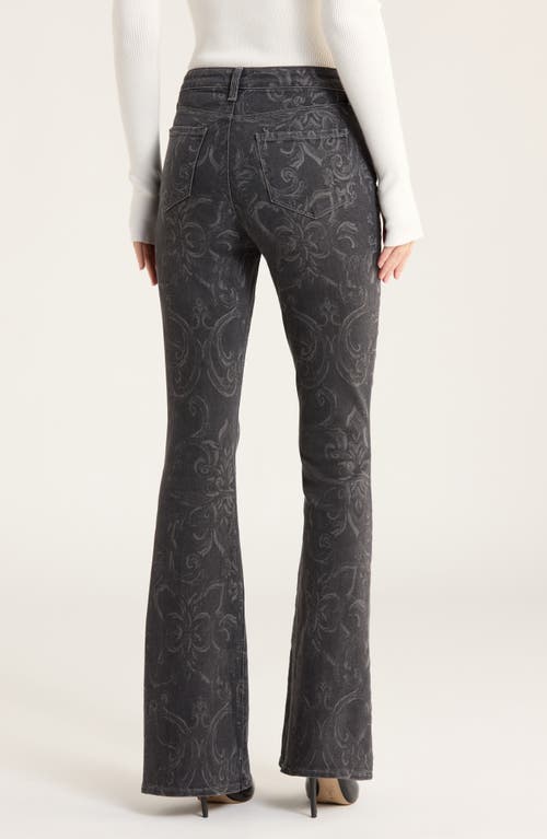 L'agence Marty High Waist Flare Leg Jeans In Black