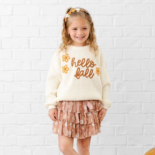 Sweet Wink Hello Fall Knit Sweater In Neutral