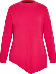 City Chic Bonnie Asymmetric Sweater