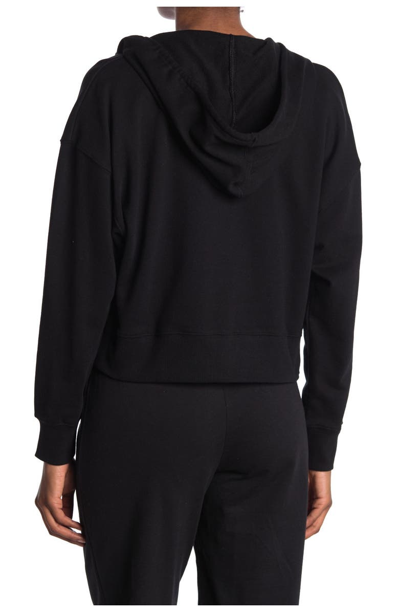 Abound Solid Crop Knit Hoodie, Alternate, color, 