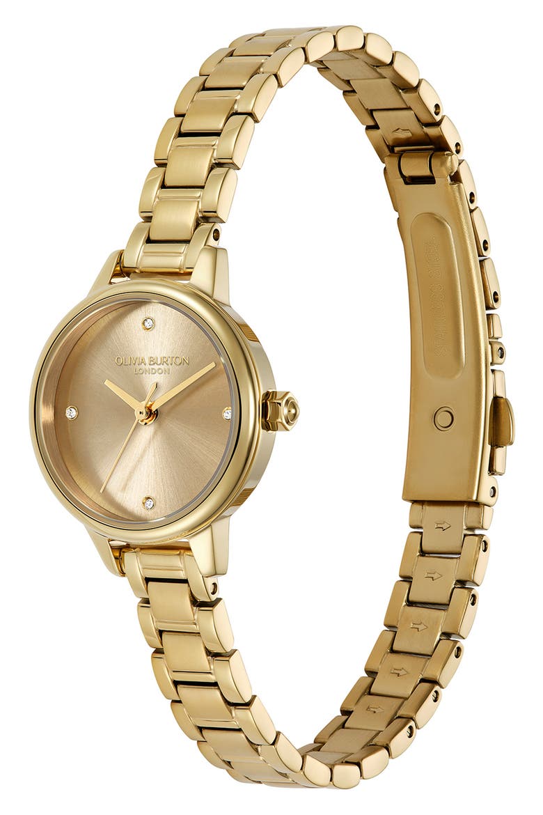 Mini Classic Bracelet Watch, 23mm, Alternate, color, GOLD
