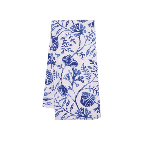 Blue Reef Kitchen and Bathroom Embroidered Hand Towel