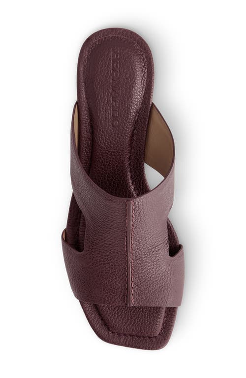 Bernardo Jewel Low Block Heel Sandal In Burgundy