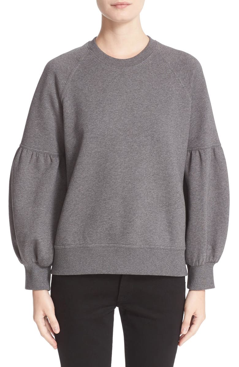 Burberry Bell Sleeve Sweatshirt, Main, color, 