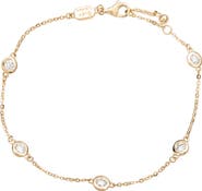 SOUZANA by Suzy Levian 14K Gold 1cttw Diamond Station Bracelet