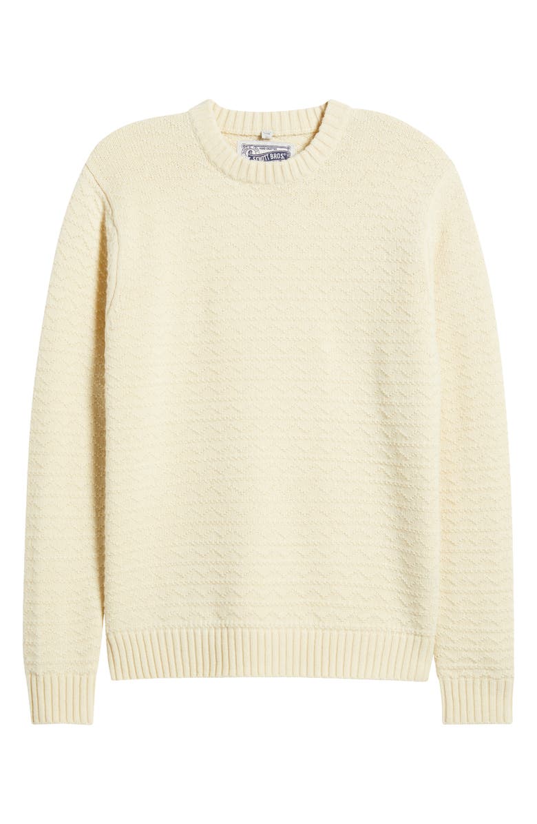 Schott NYC Wool Blend Zigzag Stitch Sweater, Alternate, color, 