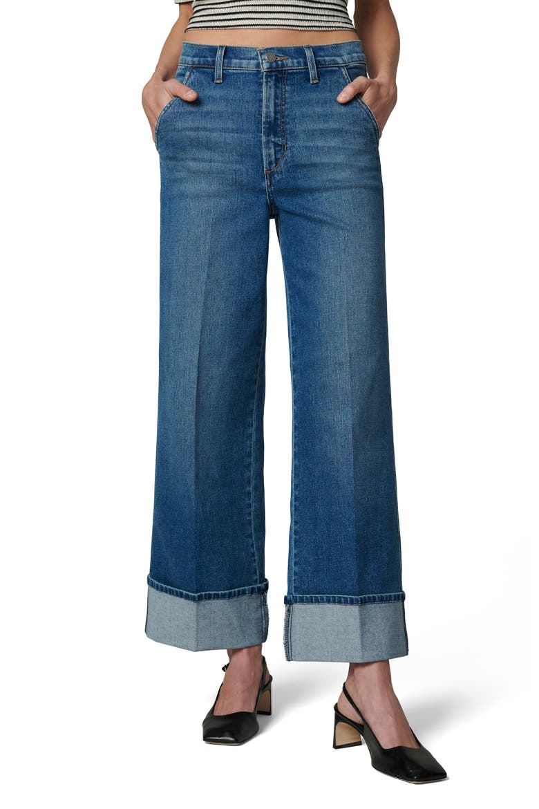 The Trixie Cuffed High Waist Ankle Wide Leg Jeans, Main, color, MAGICAL