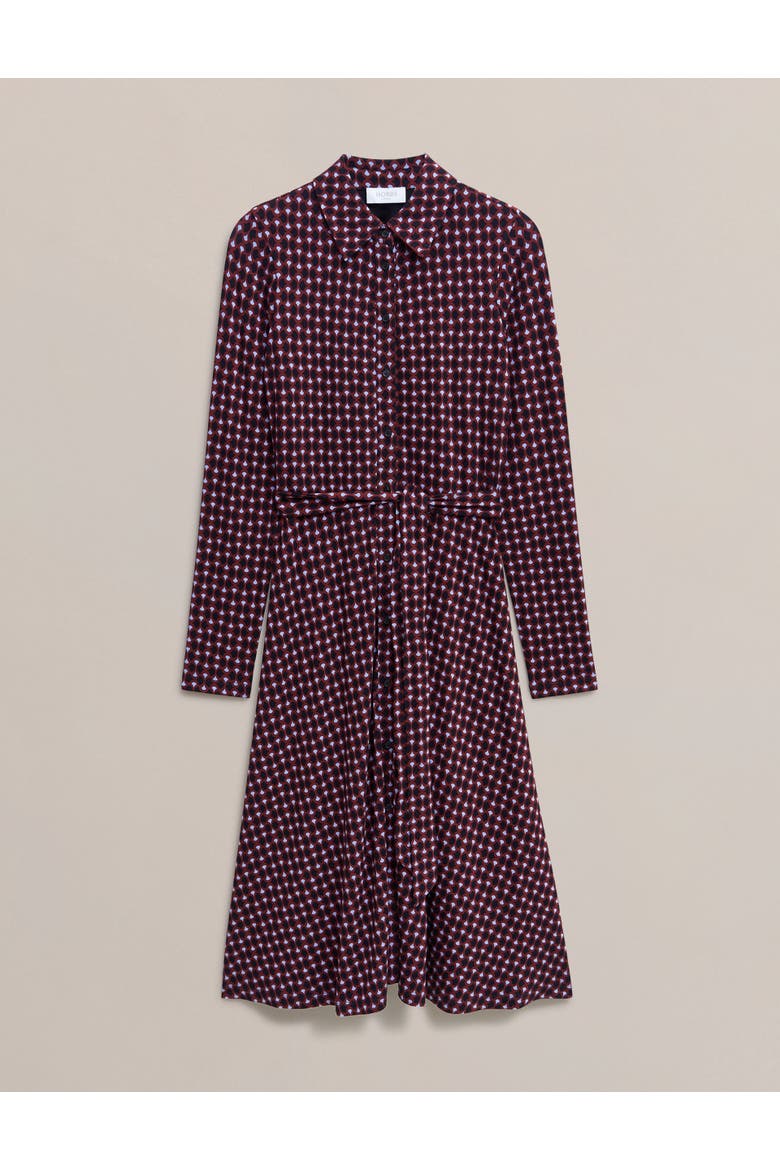 Clarice Printed Midi Dress, Alternate, color, Navy Multi