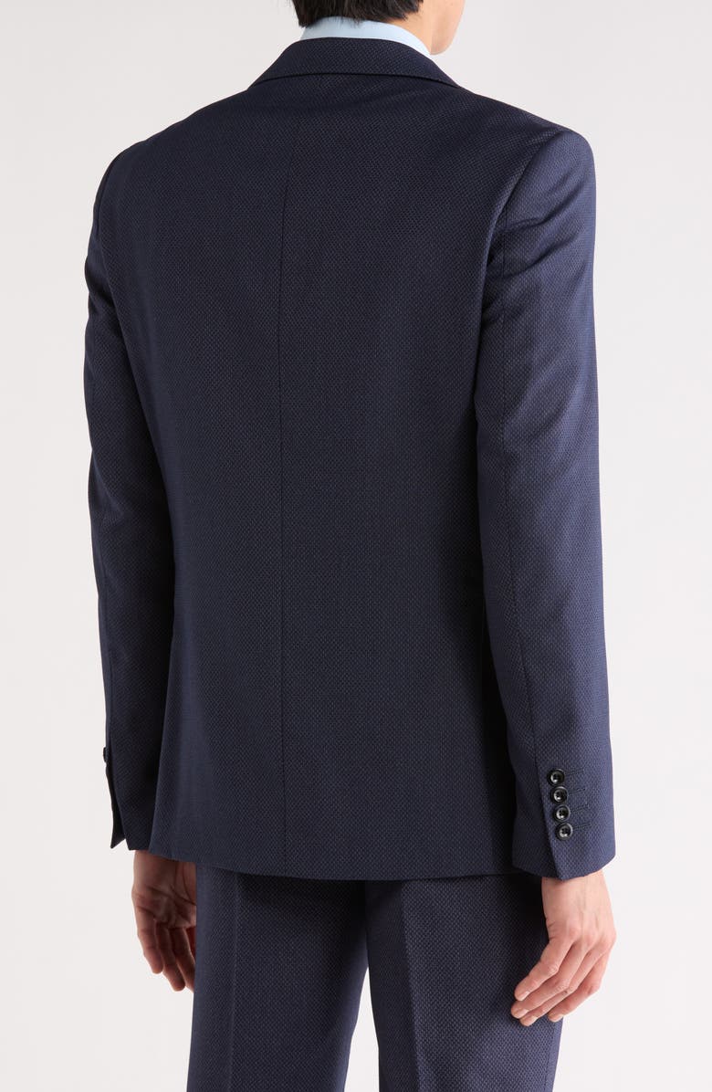 Tahari Slim Fit Dress Pants, Alternate, color, Navy