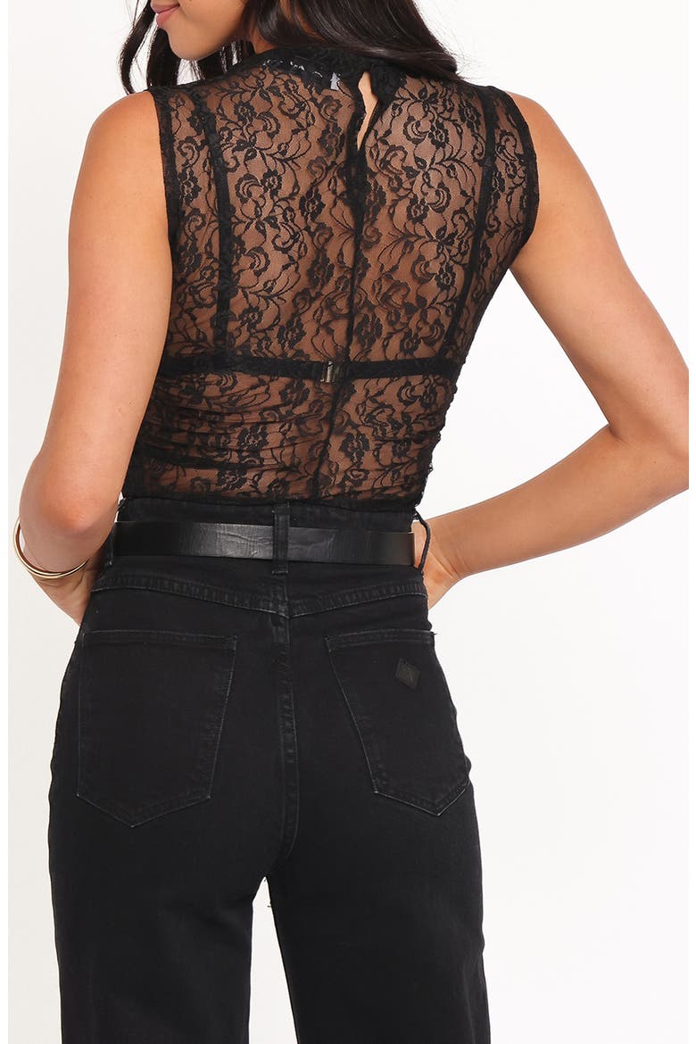 Gala Sleeveless Embroidered Lace Top, Alternate, color, BLACK