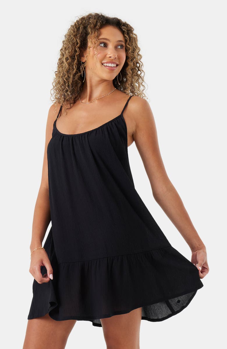 Roxy Summer Fling Mini Cover-Up Sundress, Alternate, color, Anthracite