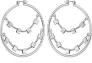 Vince Camuto Draped Chain Hoop Earrings
