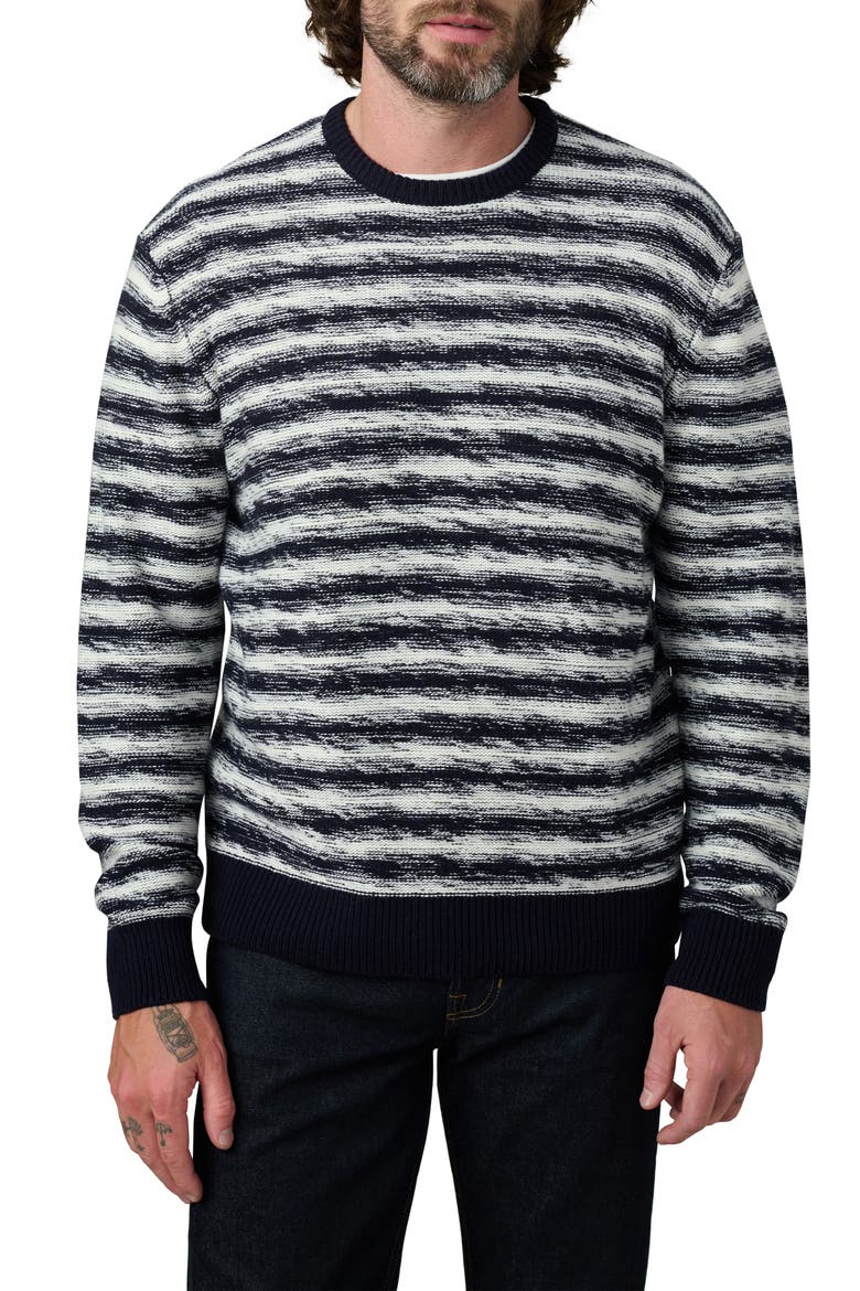 Drew Stripe Textured Sweater, Main, color, OMBRE STRIPE