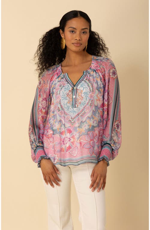 Halebob Michaela Chiffon Top In Pink