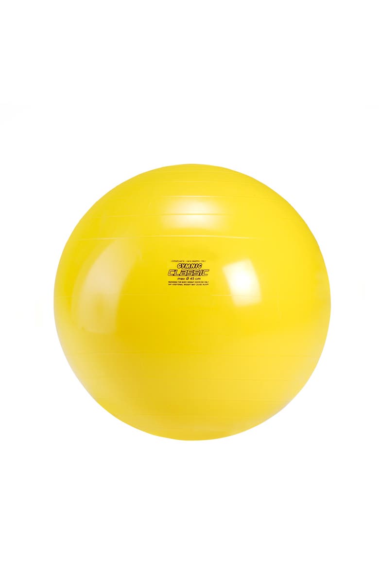Gymnic Classic Ball  45, Main, color, Yellow