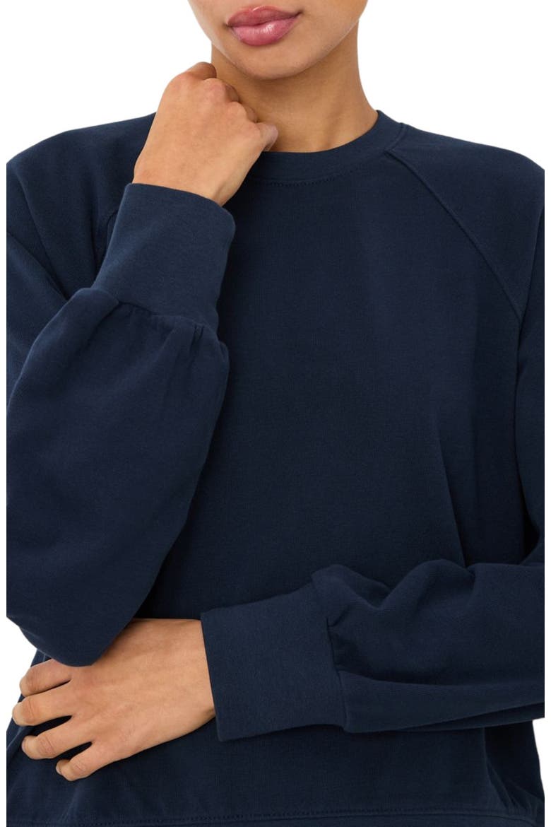 CloudKnit Raglan Crew, Alternate, color, Navy Blue