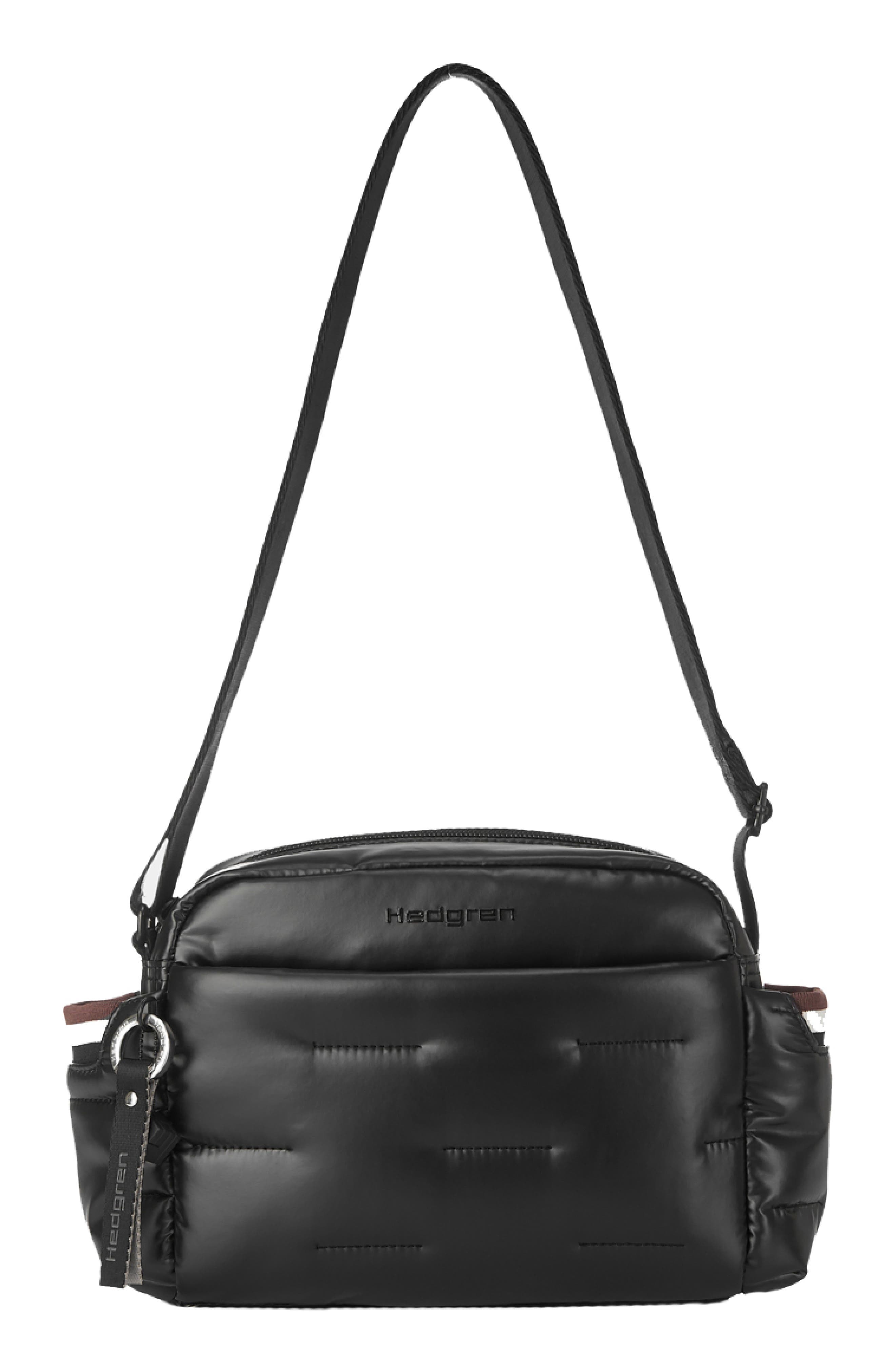 Hedgren Cozy Water Repellent Shoulder Bag, Alternate, color, Black