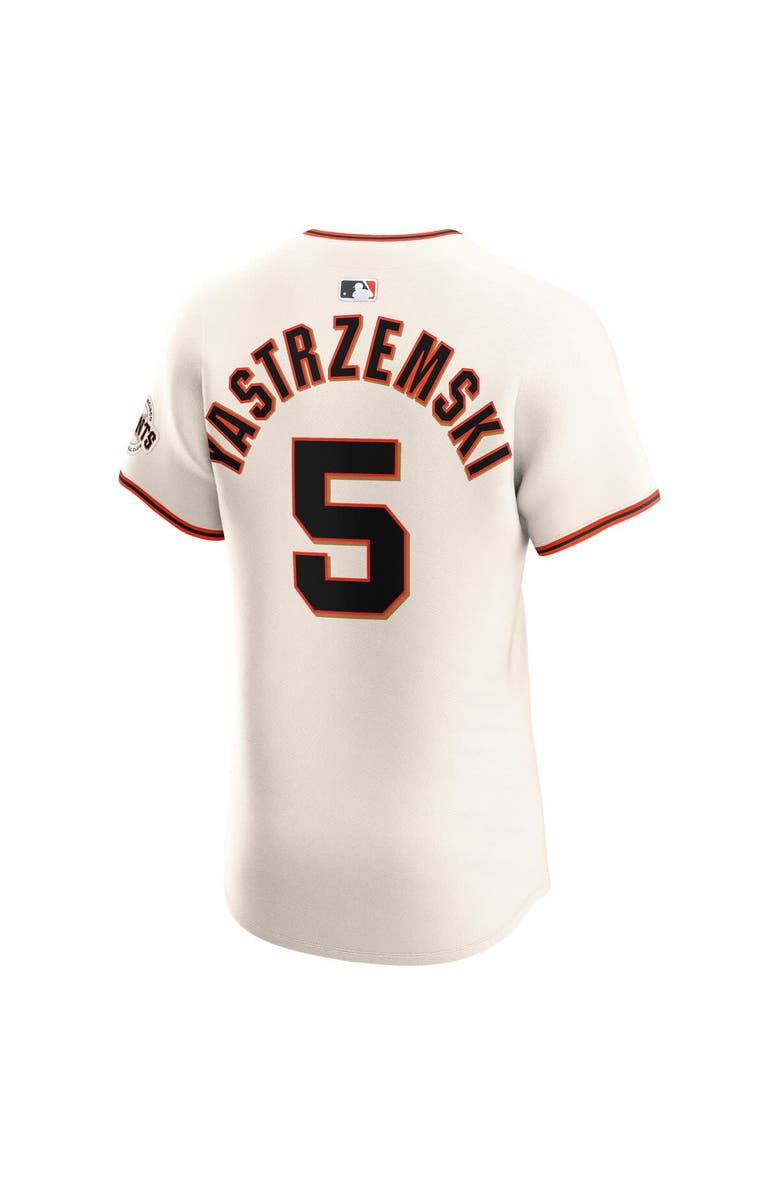 Nike Men's Nike Mike Yastrzemski Cream San Francisco Giants Home Elite Player Jersey, Alternate, color, 