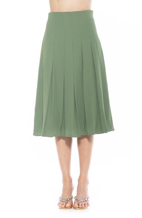 Shilo Pleated Midi Skirt