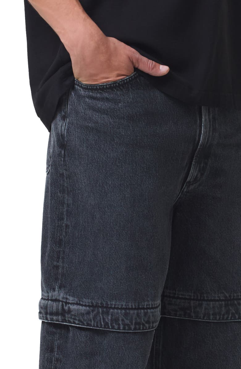 AGOLDE Rosco Relaxed Fit Zip-Off Jeans, Alternate, color,